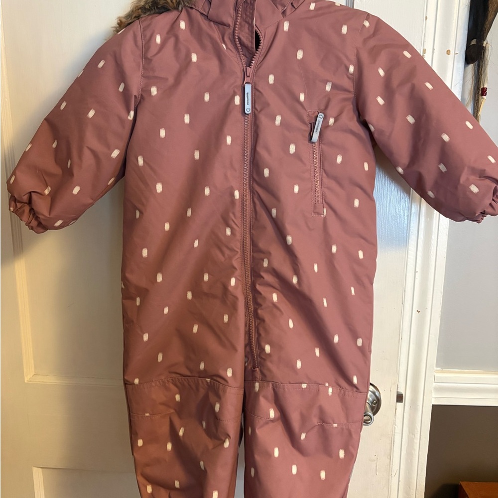 H&M Pink Polka Dot Snowsuit